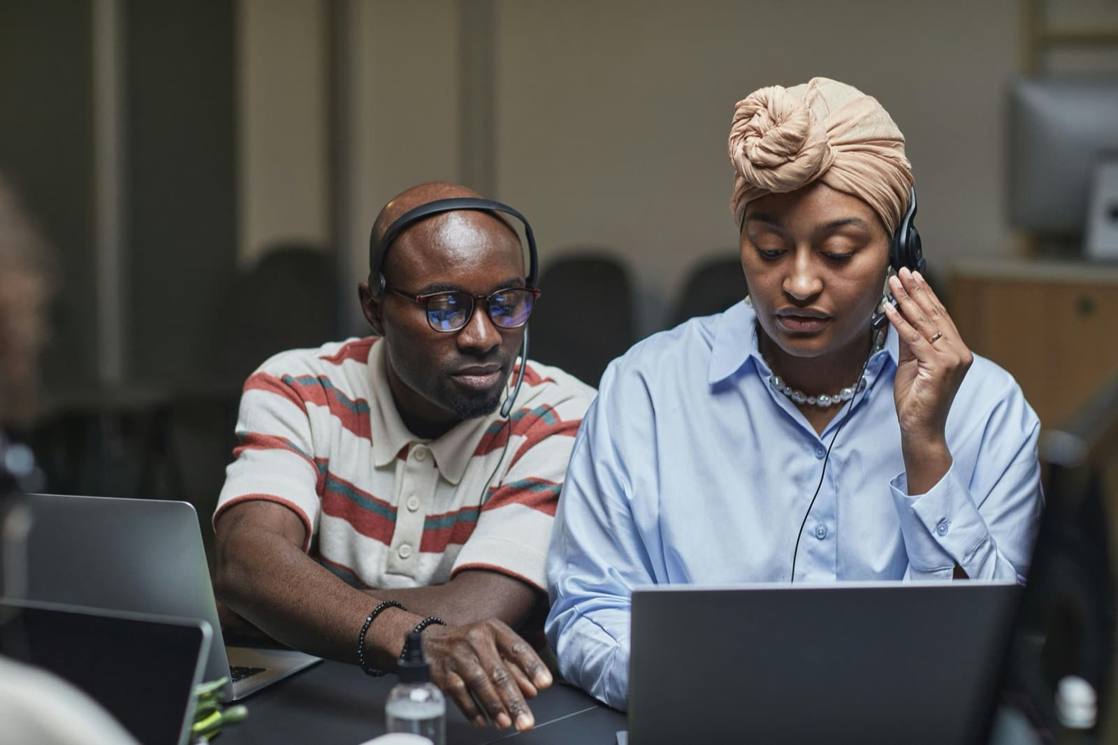 Call center agents in South Africa